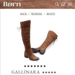 Born Over-the-Knee Boots Sz 10 (fits 9.5)